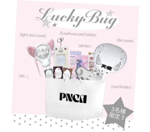 抽選で3名様限定！【総額1万円分】
「PNCA Lucky Bag」プレゼント！